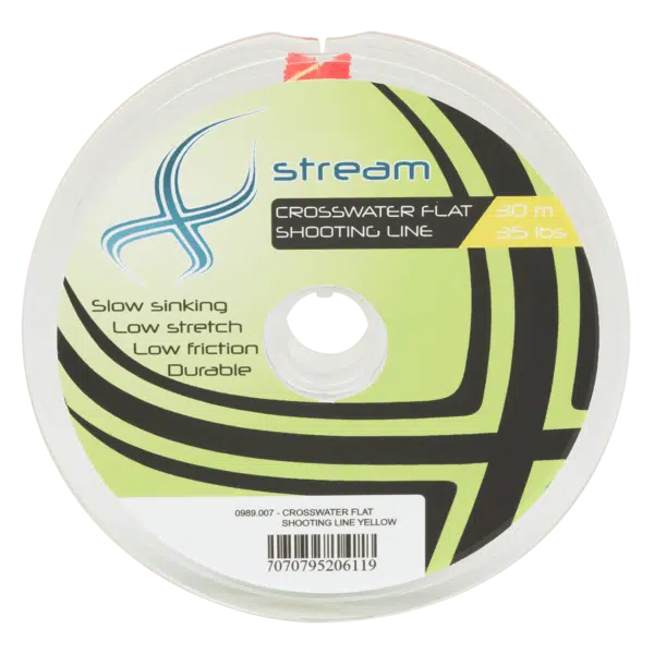 Xstream Crosswater Flat Skyteline 30m Gul 35lbs